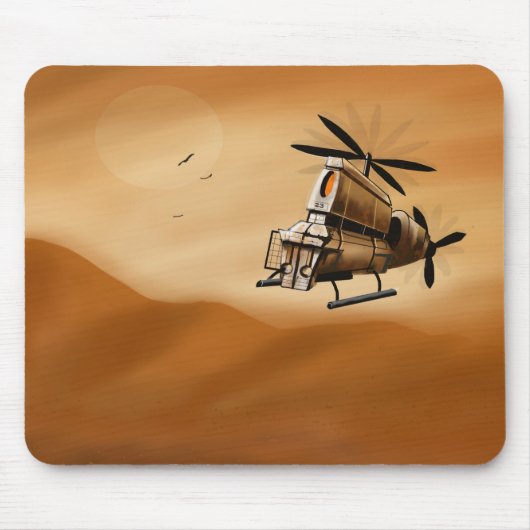Scifi-Drohne Mousepad (Vorne)