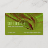 Scifi Green Liquid Vertical Business Card Visitenkarte (Rückseite)