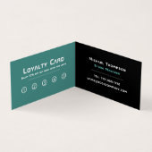 SciFi-Logo, Book Store - Detaillierte Loyalität Visitenkarten (Innenseite)