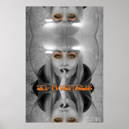 SciFi Republik unsere Lippen sind versiegeltes Pos Poster