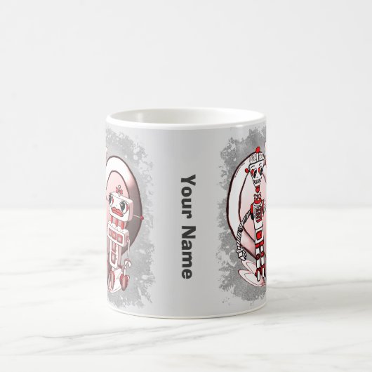 Scifi-Roboter in der Liebe Kaffeetasse (Mittel)