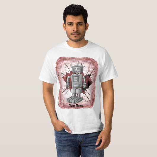 Scifi-Roboter sieben T-Shirt (Vorne ganz)