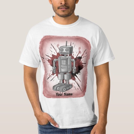 Scifi-Roboter sieben T-Shirt (Vorderseite)