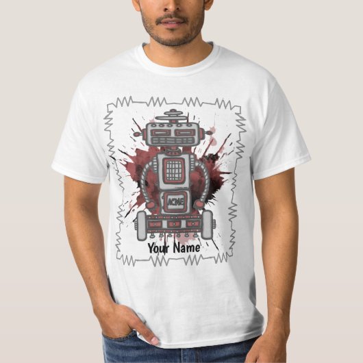 Scifi-Roboter T-Shirt (Vorderseite)