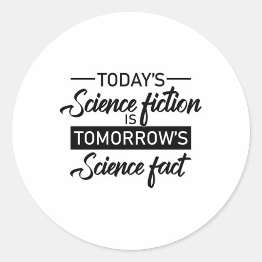 SciFi Science Fiction Space Ufo Alien Geschenk Ide Runder Aufkleber (Vorderseite)