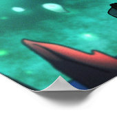 Scifi Space Pirate Poster (Ecke)