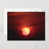 Scifi Sunset Postkarte (Vorne/Hinten)