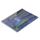 SciFi-Szene, der Planet Tamara auf gewundenem Notizblock (Linke Seite)