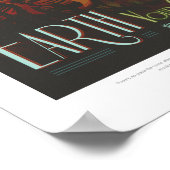 SciFi Travel Ad, Planet Earth Poster (Ecke)