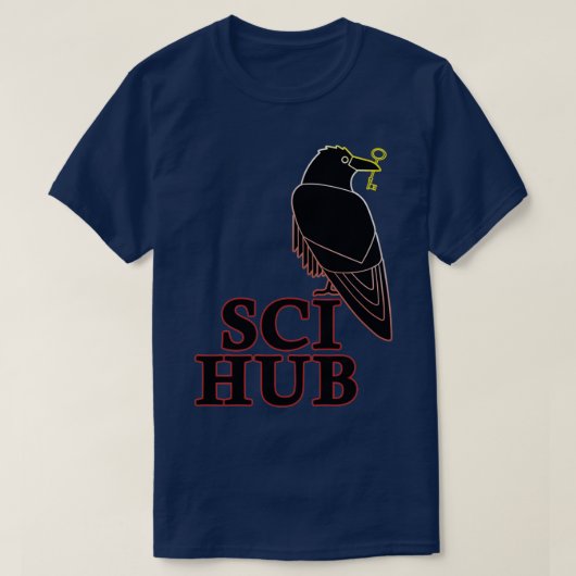 SCIHUB Neonkontur nett auf schwarz 1 T-Shirt (Design vorne)
