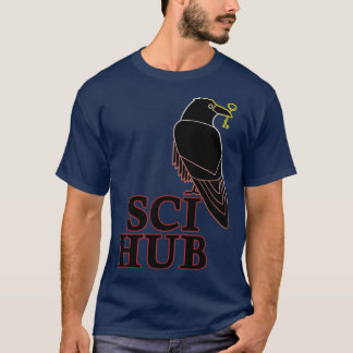 SCIHUB Neonkontur nett auf schwarz 1 T-Shirt