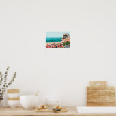 Scilla Pastel Blue Beach Scene Poster (Küche)