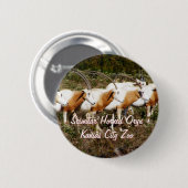 Scimitar Horned Oryx Button (Vorne & Hinten)