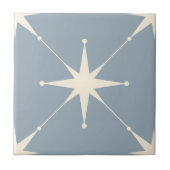 Scintilla hellblauer Star Fliese (Vorderseite)