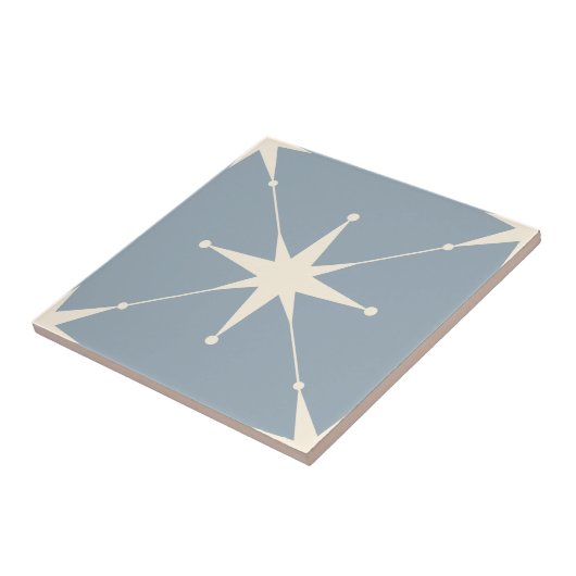 Scintilla hellblauer Star Fliese (Seite)