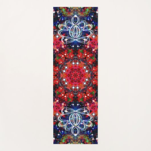Scintillation Zen Lotus Star Kaleid Yogamatte (Vorderseite)