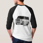 Scion xB bB im Silber T-Shirt (Rückseite)