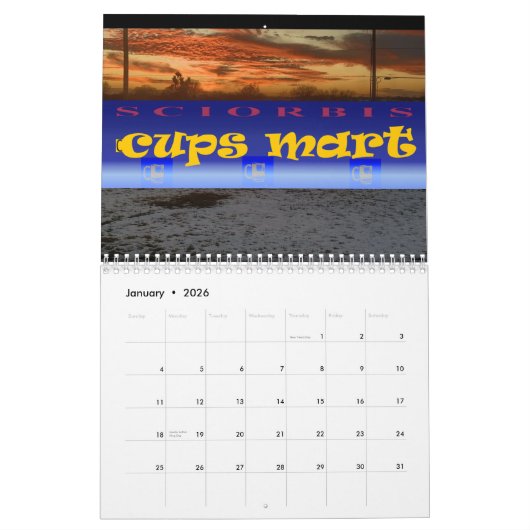 Sciorbis Monthly 2024 Kalender (Jan 2026)