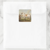 Scipio, Gepunkteter Jäger von Oberst Roche, c.1750 Quadratischer Aufkleber (Tasche)