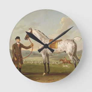 Scipio, Oberst Roches Spotted Hunter, c.1750 (oi Runde Wanduhr