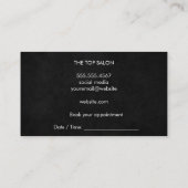 Scissor Hair Stylist | Hair Salon Beauty Terminkarte (Rückseite)