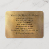 Scissor Hairstylist Royale Visitenkarte (Rückseite)