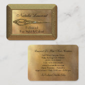 Scissor Hairstylist Royale Visitenkarte (Vorne/Hinten)