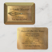 Scissor Hairstylist Royale Visitenkarte (Vorne/Hinten)