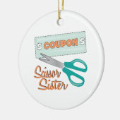 Scissor Schwester Keramik Ornament (Links)