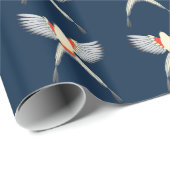 Scissor Tails FlyCatcher Art Deco Wrapping Paper Geschenkpapier (Rolleneckpunkt)