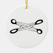 SCISSOR ZEIT KERAMIK ORNAMENT (Vorne)