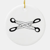 SCISSOR ZEIT KERAMIK ORNAMENT (Hinten)