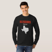 Scissors Texas USA State America Travel Texas T-Shirt (Vorne ganz)