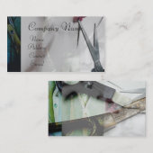 Scissors Vintage Modegeschäftskarte Visitenkarte (Vorne/Hinten)