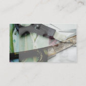 Scissors Vintage Modegeschäftskarte Visitenkarte (Rückseite)