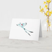 Scissortail Flycatcher Karte (Gelbe Blume)