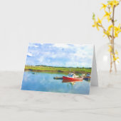 Scituate Harbour Grußkarte Karte (Gelbe Blume)