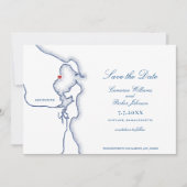 Scituate Harbour Massachusetts Karte Elegant Weddi (Vorderseite)