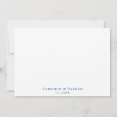 Scituate Harbour Massachusetts Karte Elegant Weddi (Rückseite)