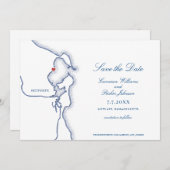 Scituate Harbour Massachusetts Karte Elegant Weddi (Vorne/Hinten)