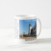 Scituate Leuchtturm, Massachusetts-Tasse Kaffeetasse (VorderseiteRechts)