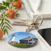 Scituate Lighthouse Massachusetts Schlüsselanhänge Schlüsselanhänger (Seite)