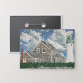 Scituate Lightkeeper's Haus Button (Vorderseite/Rückseite)