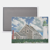 Scituate Lightwärterhaus Magnet (Vorderseite/Rückseite)