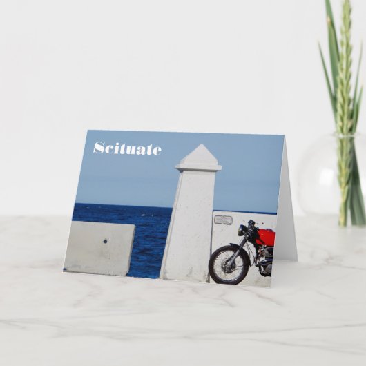 Scituate Massachusetts Grußkarte Karte (Vorderseite)