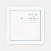 Scituate Massachusetts Karte Elegante Hochzeit Serviette (Vorderseite)