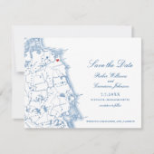 Scituate Massachusetts Karte Elegante Marineküste (Vorderseite)