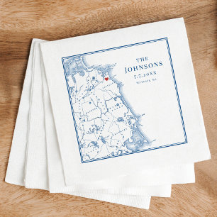 Scituate Massachusetts Map Eleganter Nachname Serviette