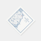 Scituate Massachusetts Map Nachname Zip Code Serviette (Ecke)