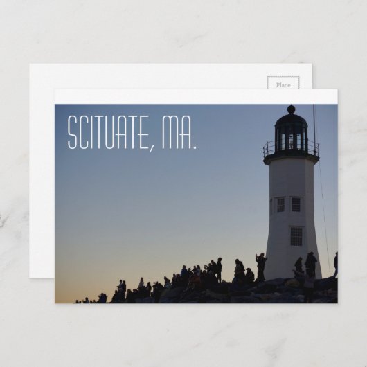 Scituate Massachusetts Postkarte (Vorne/Hinten)